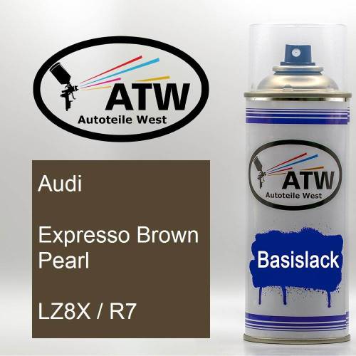 Audi, Expresso Brown Pearl, LZ8X / R7: 400ml Sprühdose, von ATW Autoteile West.